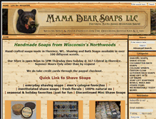 Tablet Screenshot of mamabearssoaps.com